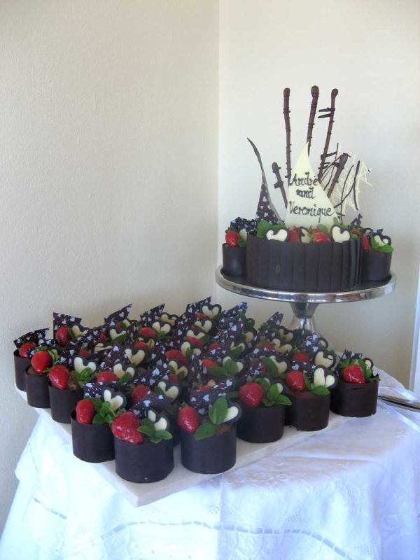 soft centered chocolate mousse Wedding cake