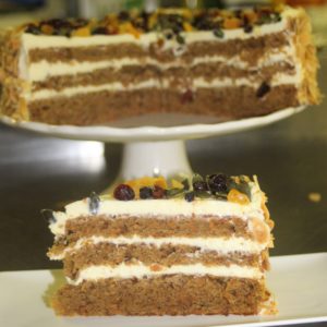 carrot layer cake with cream cheese frosting